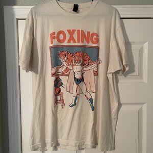 FOXING- “Luchador” artwork Band Tee, men’s size Xl, 100% cotton